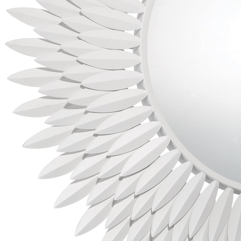 Broche 30" Mirror in Matte White
