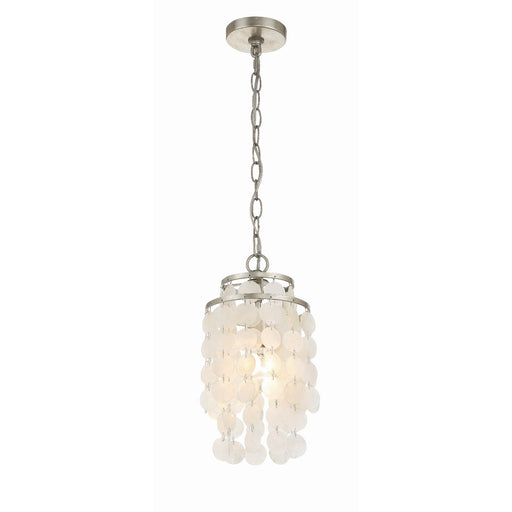 Brielle 1 Light 7" Pendant in Antique Silver
