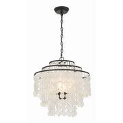 Brielle 4 Light 18" Chandelier in Dark Bronze