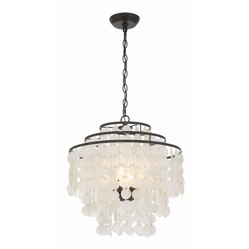Brielle 4 Light 18" Chandelier in Dark Bronze