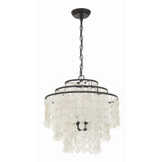 Brielle 4 Light 18" Chandelier in Dark Bronze