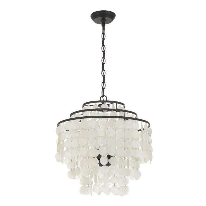 Brielle 4 Light 18" Chandelier in Dark Bronze
