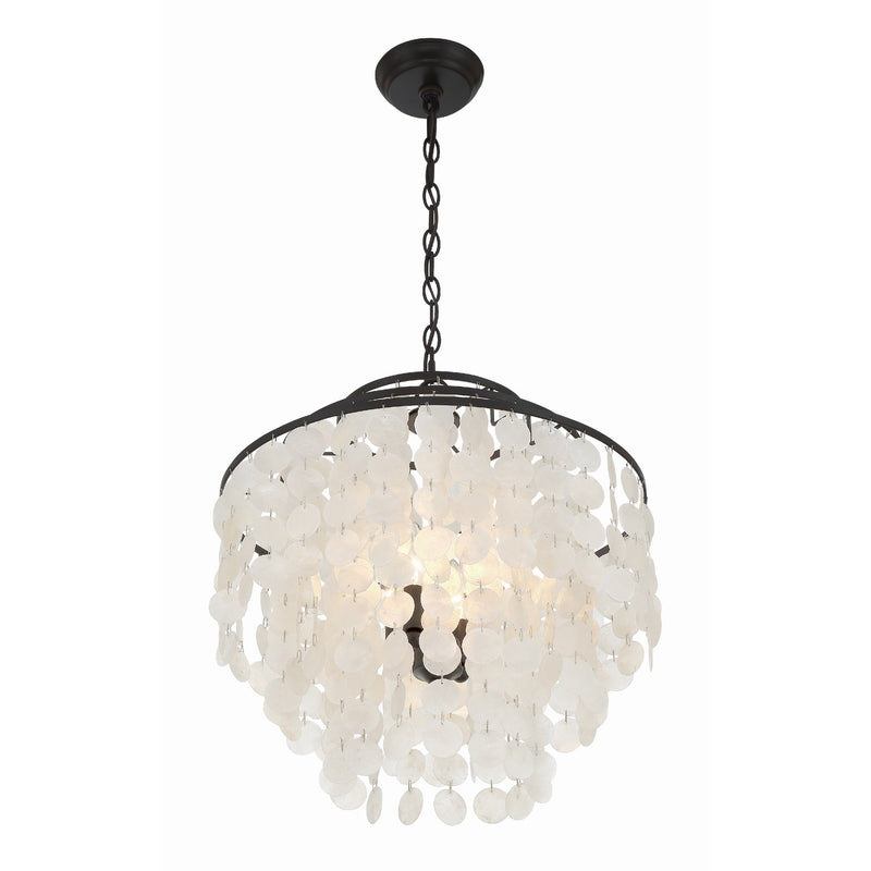 Brielle 4 Light 18" Chandelier in Dark Bronze