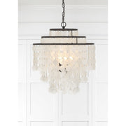 Brielle 4 Light 18" Chandelier in Dark Bronze in a room setting