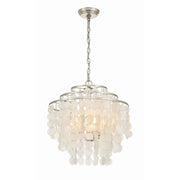 Brielle 4 Light 18" Chandelier in Antique Silver