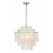 Brielle 4 Light 18" Chandelier in Antique Silver