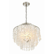 Brielle 4 Light 18" Chandelier in Antique Silver