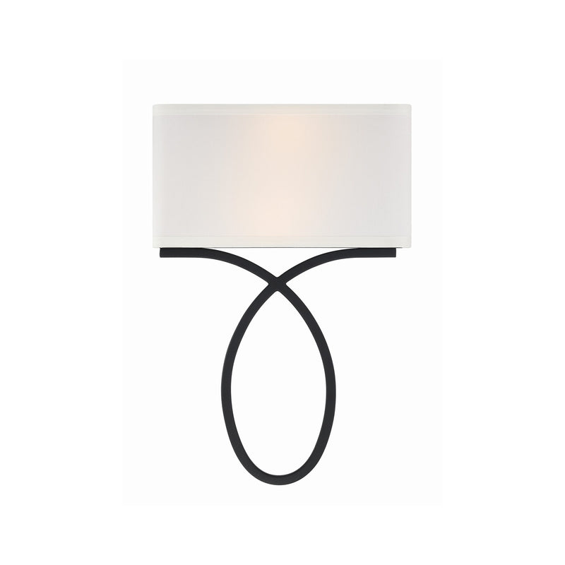Brinkley 2 Light 10" Sconce in Black Forged