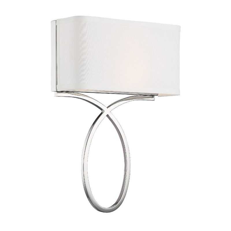 Brinkley 2 Light 10" Sconce in Polished Nickel