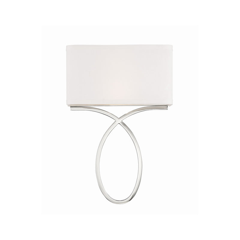 Brinkley 2 Light 10" Sconce in Polished Nickel