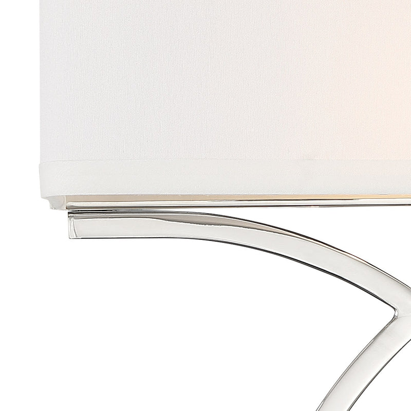 Brinkley 2 Light 10" Sconce in Polished Nickel