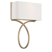 Brinkley 2 Light 10" Sconce in Vibrant Gold