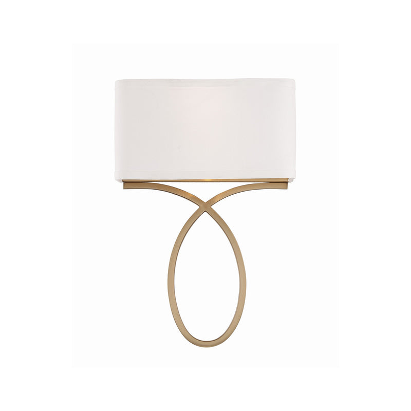 Brinkley 2 Light 10" Sconce in Vibrant Gold