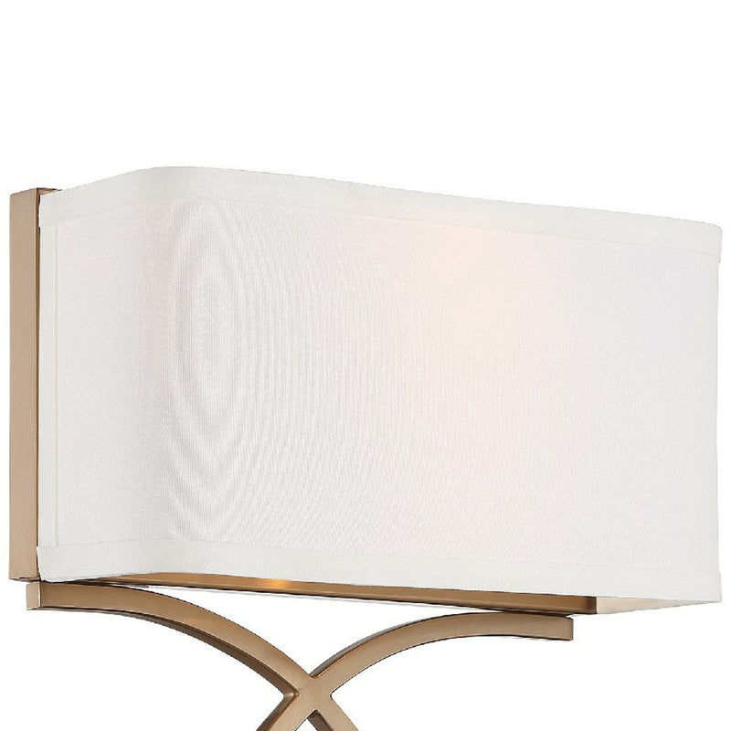 Brinkley 2 Light 10" Sconce in Vibrant Gold