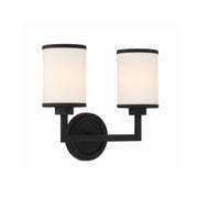 Bryant 2 Light 14.5" Sconce in Black Forged