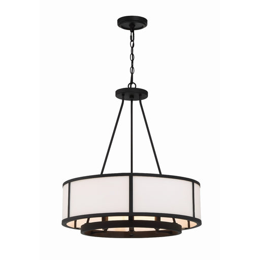 Bryant 6 Light 24" Chandelier in Black Forged