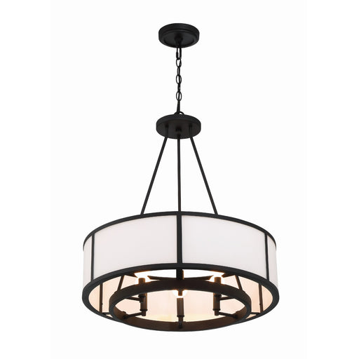 Bryant 6 Light 24" Chandelier in Black Forged