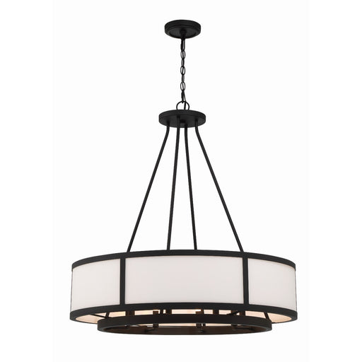 Bryant 8 Light 32" Chandelier in Black Forged