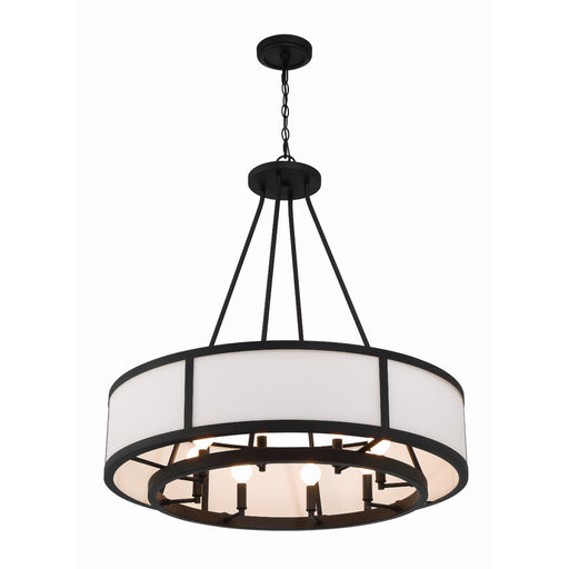 Bryant 8 Light 32" Chandelier in Black Forged
