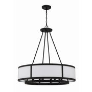 Bryant 8 Light 32" Chandelier in Black Forged