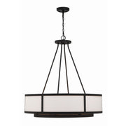 Bryant 8 Light 32" Chandelier in Black Forged