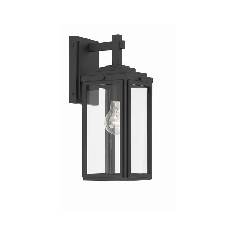 Byron 1 Light 5.25" Outdoor Sconce in Matte Black