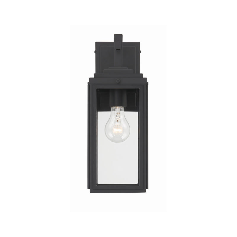Byron 1 Light 5.25" Outdoor Sconce in Matte Black