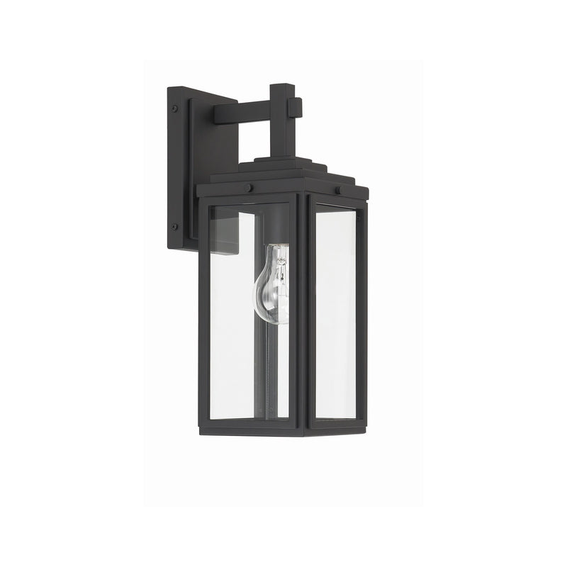 Byron 1 Light 5.25" Outdoor Sconce in Matte Black