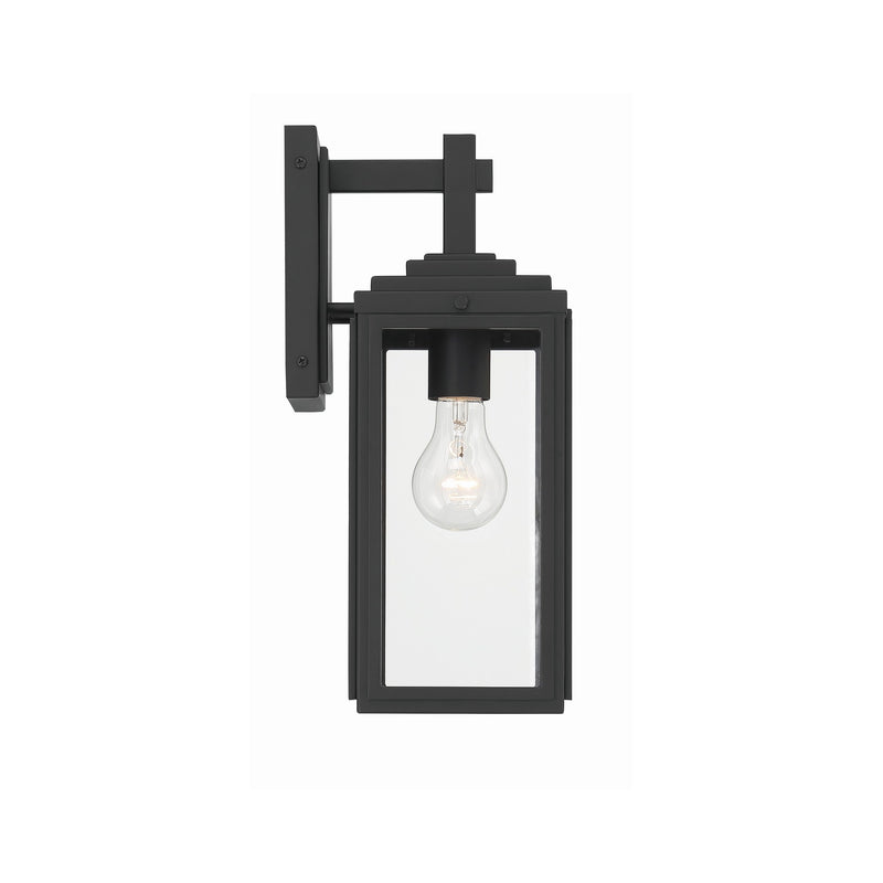 Byron 1 Light 5.25" Outdoor Sconce in Matte Black