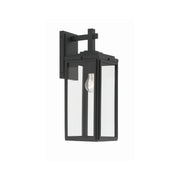 Byron 1 Light 6.5" Outdoor Sconce in Matte Black