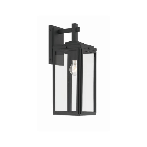 Byron 1 Light 6.5" Outdoor Sconce in Matte Black
