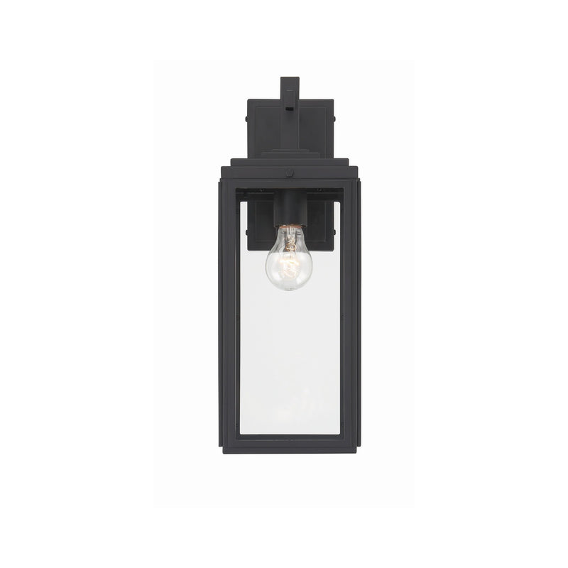 Byron 1 Light 6.5" Outdoor Sconce in Matte Black