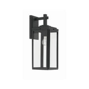 Byron 1 Light 6.5" Outdoor Sconce in Matte Black