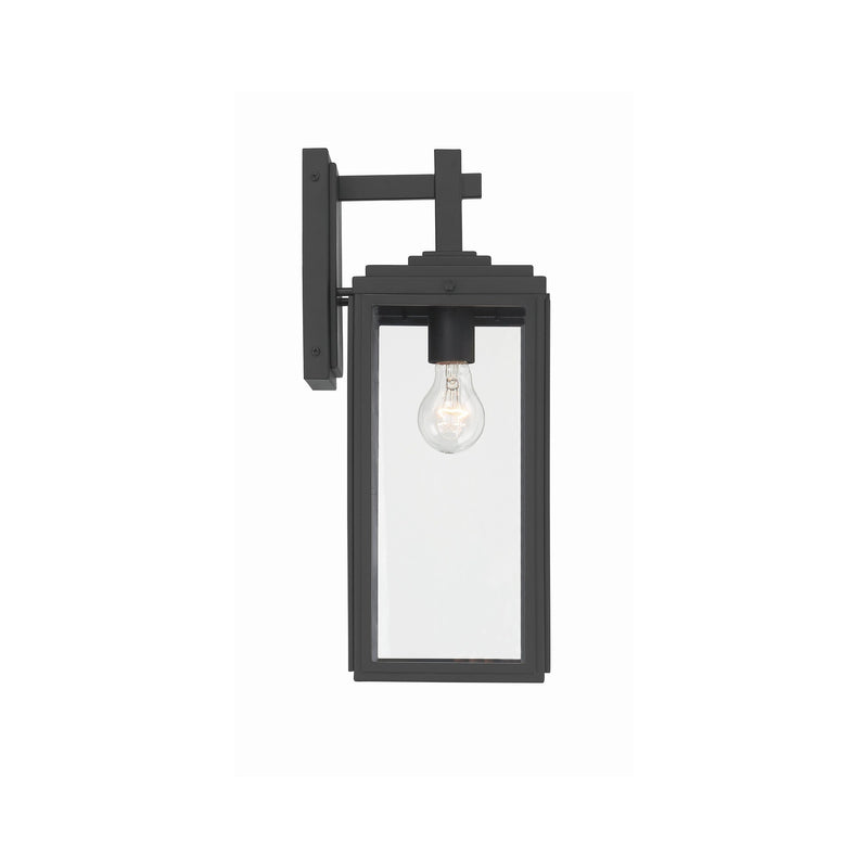 Byron 1 Light 6.5" Outdoor Sconce in Matte Black