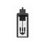 Byron 3 Light 7.5" Outdoor Sconce in Matte Black