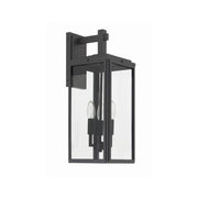 Byron 3 Light 7.5" Outdoor Sconce in Matte Black