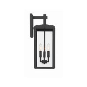 Byron 3 Light 7.5" Outdoor Sconce in Matte Black