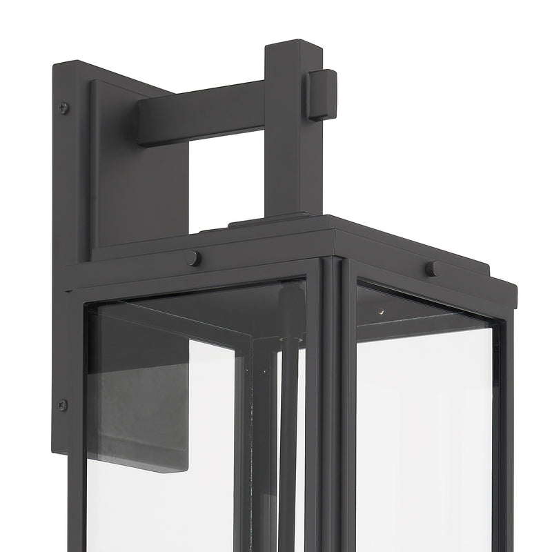 Byron 3 Light 7.5" Outdoor Sconce in Matte Black