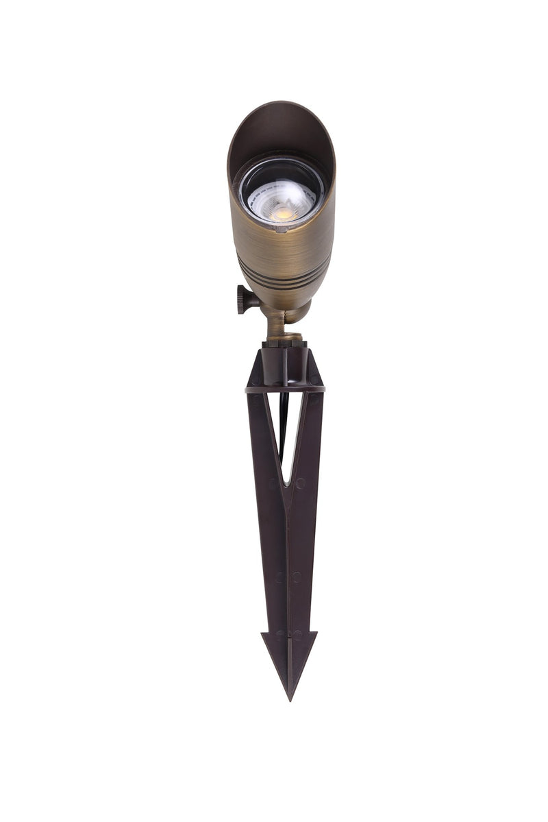 Aera 2" x 7" Landscape Spot Light in Antique Brass