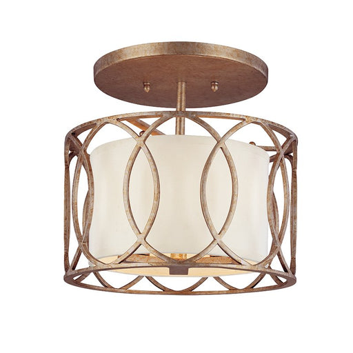 Sausalito 3-Light Flush Mount in Silver Gold