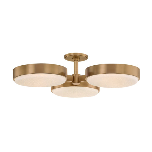 Rory 3-Light Flush Mount in Patina Brass
