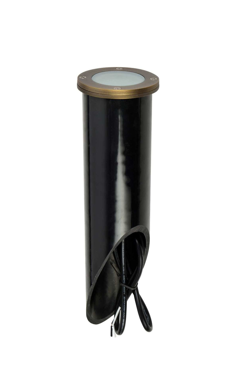 Aera 4" x 15" Landscape Well Light in Antique Brass