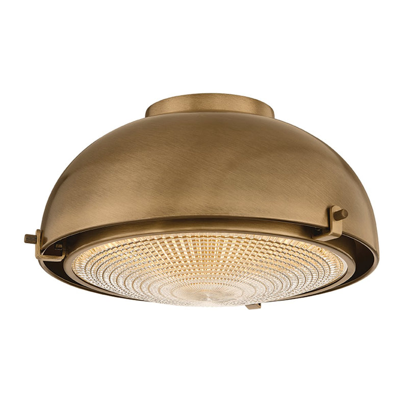 Fritz Flush Mount in Patina Brass