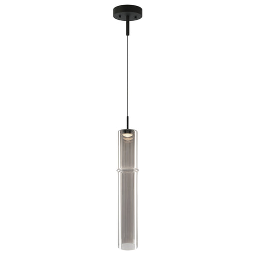 Bambu Tall Mini Pendant in Matte Black