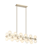 Nimbus 36" Linear Chandelier in Champagne Gold