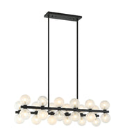 Nimbus 36" Linear Chandelier in Matte Black