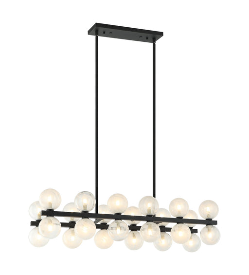 Nimbus 36" Linear Chandelier in Matte Black