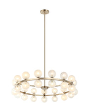 Nimbus 36" Round Chandelier in Champagne Gold