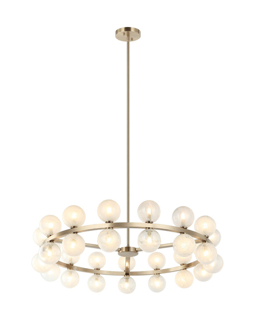 Nimbus 36" Round Chandelier in Champagne Gold