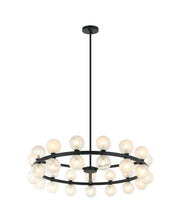 Nimbus 36" Round Chandelier in Matte Black